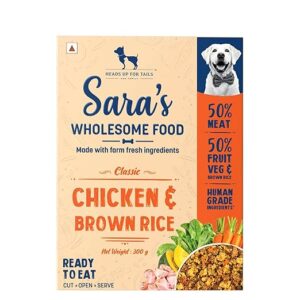 Sara'S Wholesome Food Classic Chicken And Brown Rice Dog Food 300G