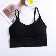 Black Color Sports Bra For Women Size S