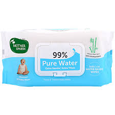 Mother Sparsh 99 Pure Water Unscented Baby Wipes 72 Pcs