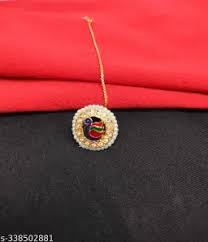 Gold Plated Bor Borla Maang Tika For Women