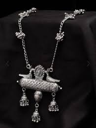 Daivik Fashion Oxidised Silver Jewel Set