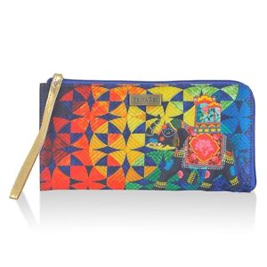Preyasi Blue Gajraj Zipper Wallet For Women