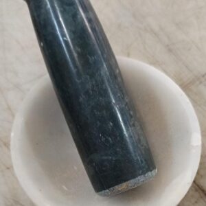 Marble Mortar And Pestle Set Stone Grinder Colour Black White