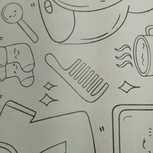 White Color Different Design Coloring Sheet 3 Meter