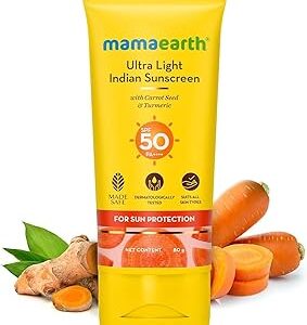 Mamaearth Ultra Light Indian Sunscreen 80Gm