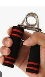 Steel Black And Red Foam Hand Grip