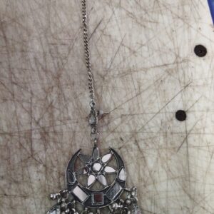 Silver Color Designer Women Maang Tikka