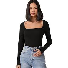 Sugarcane Fashion Fancy White Color Women'S Full Sleeve Crop Top Black Size S