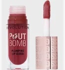 Revolution Plumping Lip Gloss Pout Bomb Rosewood Rose Pink 4 Point 6Ml