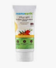 Mamaearth Ultra Light Indian Sunscreen With Carrot Seed And Turmeric 80G