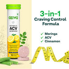 Oziva Acv Moringa To Control Cravings Apple Cider Vinegar Lemon 15 Tablet