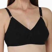 Women Black Color Non Padded Bra Size 28