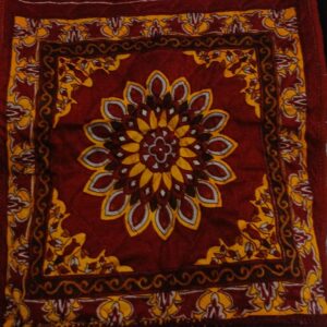 Printed MaroonRed Velvet Pooja Aasan MatPuja Prayer Mat for Sitting in Pooja Room Painted Maroon Room