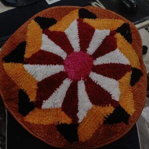 Mat Traditional As Well As microfiber Anti Skid Modern Rangoli Round Door Mat For Home Decoration