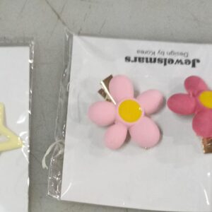 Multicolour hair clips for girls 3 pcs