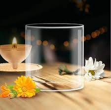 Myijya Borosilicate Glass Diya Cover Only 3 X 4 INCH