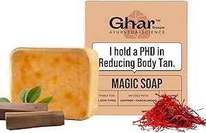 Ghar Soaps Sandalwood Saffron Magic Soaps For Bath 100 Gm