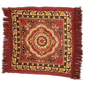 Clickmart Designer Printed Velvet Aasan for Pooja