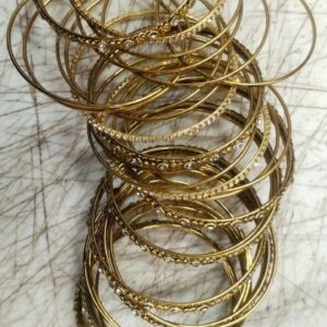 Women Golden Colour Bangles Size 2Point4