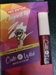 Red edition elegant lip cute n wild matte lip color 2ml