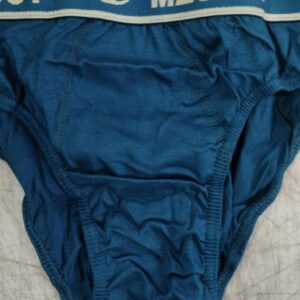 soft quality Mens Pure 100 Cotton Underwear Solid Brief underwear Color Green Size M