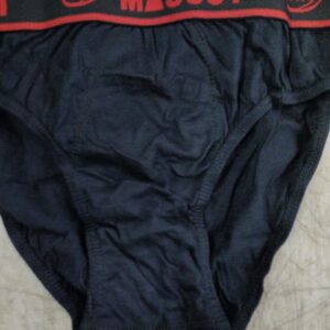 soft quality Mens Pure 100 Cotton Underwear Solid Brief innerwear Color Dark Blue Size M