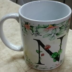 multicolor ceramic cup