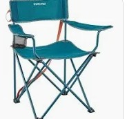 Decathlon basic folding armchair blue