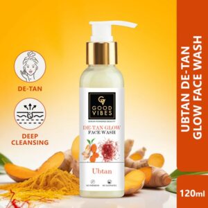 Ubtan De Tan Glow Face Wash With Turmeric Saffron Vitamin B3 120 ml