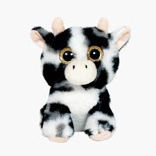 Luvu Daisy the Cow Plush Toy 18 CM black white