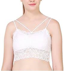 Net bra for women white size S