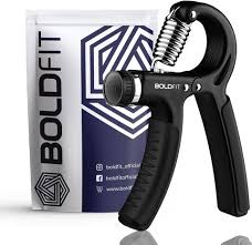 boldfit hand gripper 40 kg max black