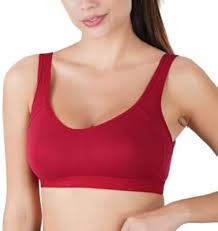 Sports bra for women red size 34