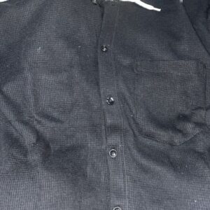 Self Design Men black TShirt Size M