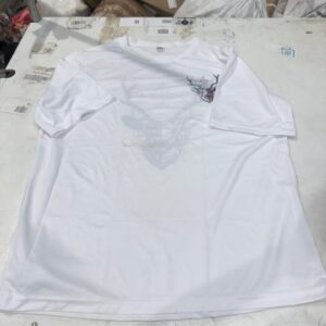 White Color Half Sleeve T Shirt Size XXL
