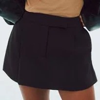 HM Tailored mini skirt Size 8 Dark Brown Color