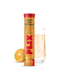 plix the plant fix apple cider vinegar 15 effervescent tablets orange flavour