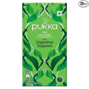 Pukka Mint And Ginger For Digestive Support Infusion 25 Infusion Tea Bags