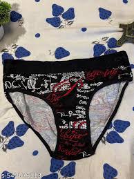 Puer Cotton Brief For Women Black Re Size M