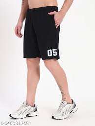 Mens Sports Fit Shorts Black Size S