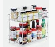 Stainless Steel 2 Layer Container Rack