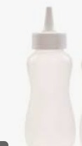 Gluman White Colour Sauce Bottle Squeeze 750Ml