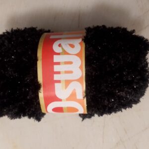 Black Frill Wool For Sweater