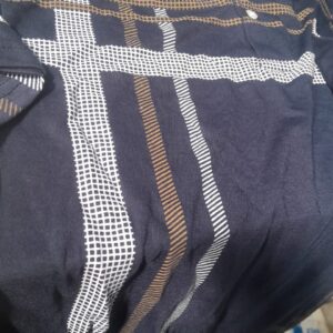 Mens Printed T Shirt Navy Blue Size L