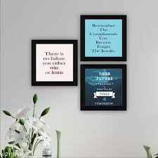 Saf Set Of 3 Motivational Uv Textured Painting Home Decorative Gift Item 10 Inch X 30 Inch