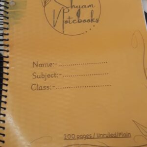 Unruled Plain Notebook 200 Page Size 4A