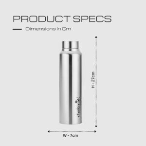 Chakmak Spring Stainless Steel Water Bottle 1000Ml
