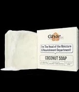 Ghar Soaps Coconut Soap With Shea Butter For Hydration 100 G