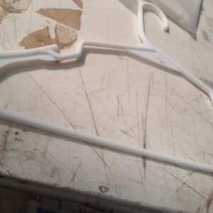 Plastic Cloth Hanger White
