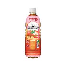 Pokka Ice Strawberry Tea Strawberry Juice 500Ml